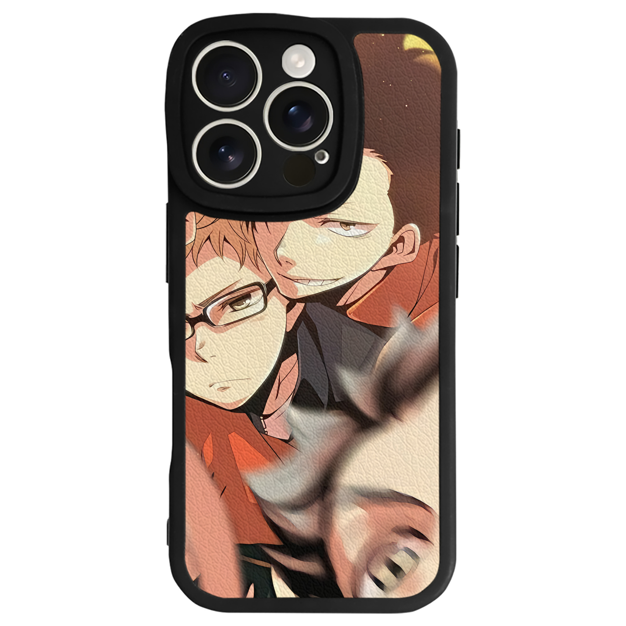 （画像用） ハイキュー!! Haikyu!! 【iPhone 16シリーズ対応】シリコンスマホケース（レザー調） 材質：シリコン